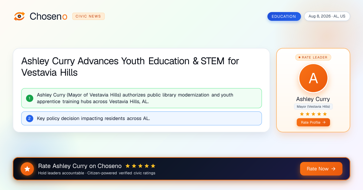 Ashley Curry Advances Youth Education & STEM for Vestavia Hills