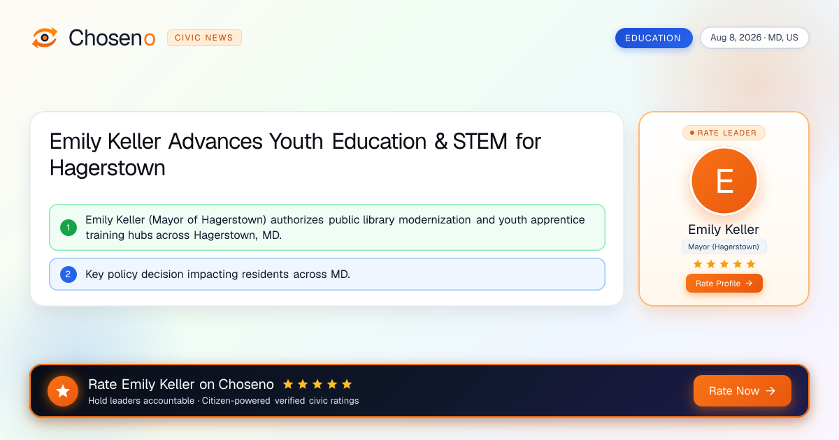 Emily Keller Advances Youth Education & STEM for Hagerstown