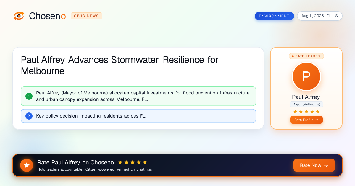 Paul Alfrey Advances Stormwater Resilience for Melbourne